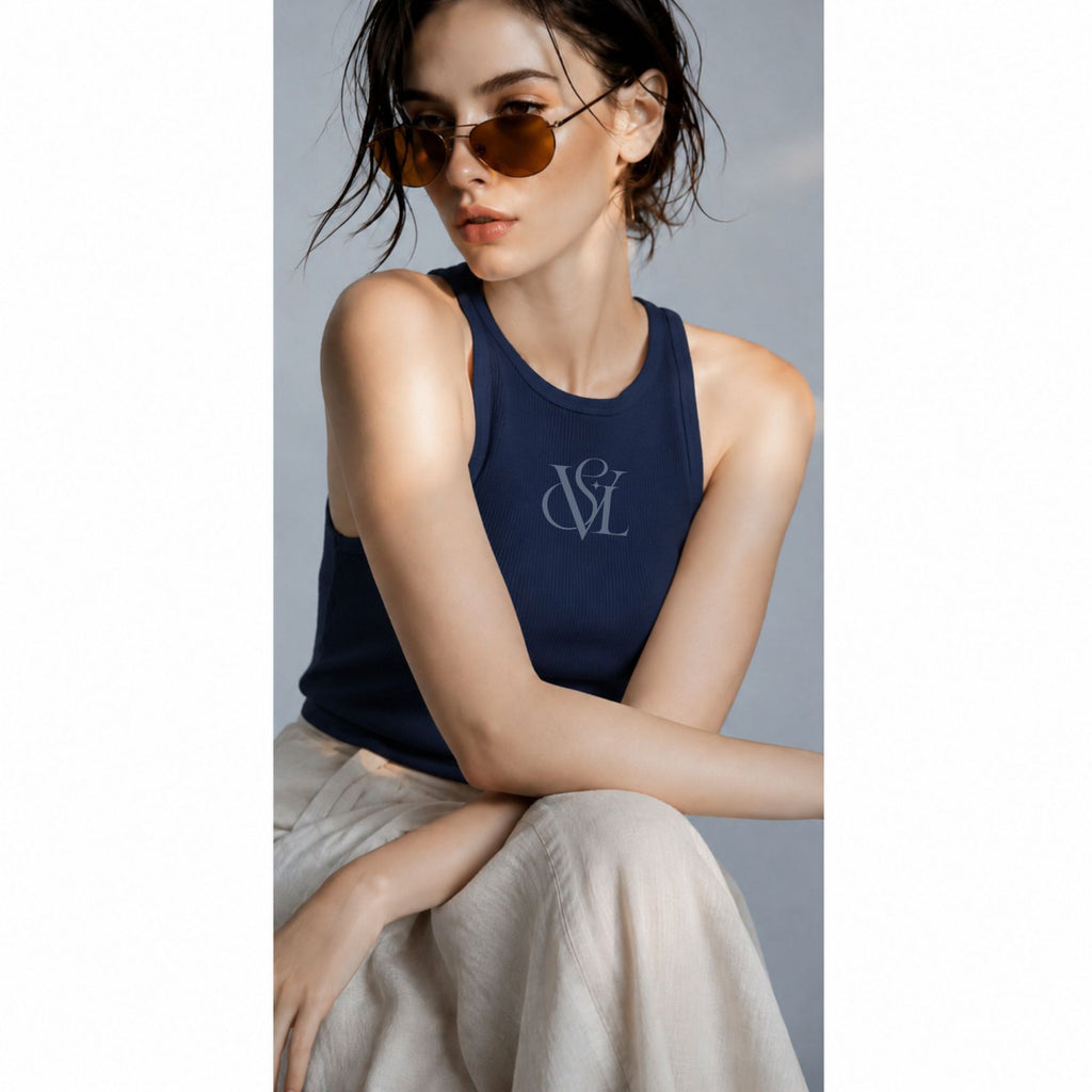 VERSIL LOGO Women’s micro-rib tank top