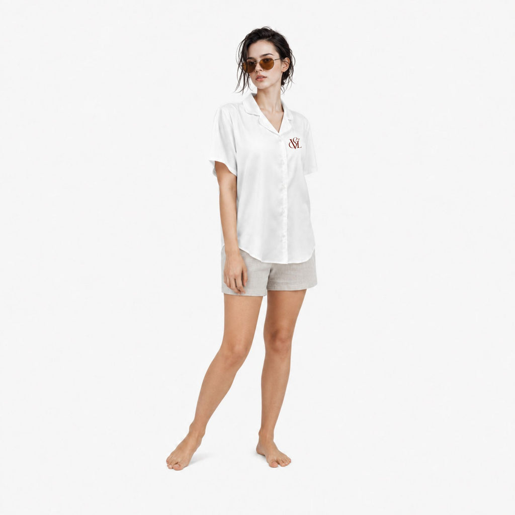 VERSIL LOGO All-over print women’s short sleeve top
