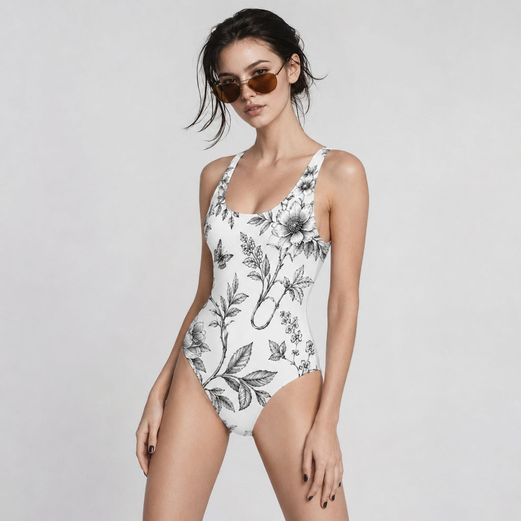 VERSIL Botanical Line One-Piece Swimsuit