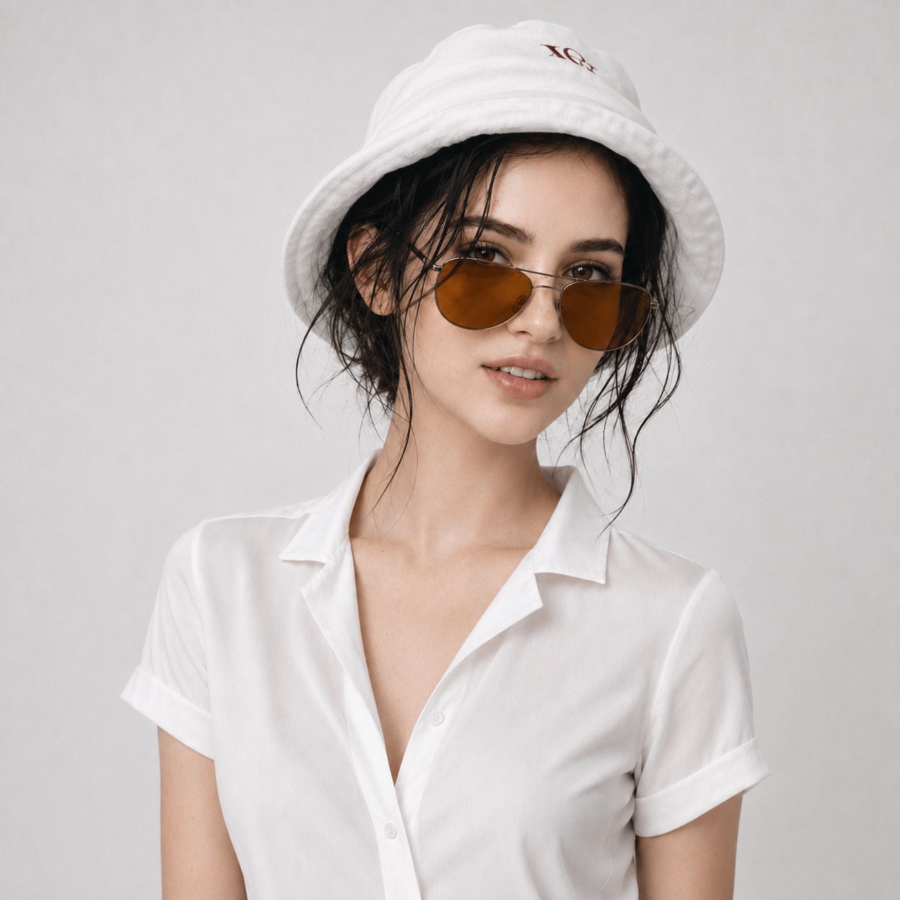 Reversible bucket hat 1point Logo