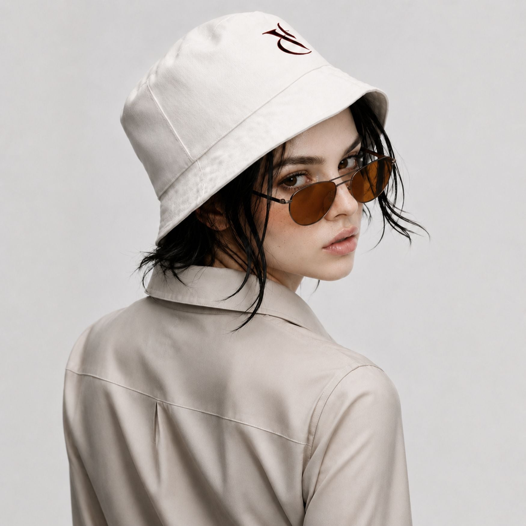 Reversible bucket hat 1point Logo