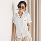 VERSIL LOGO All-over print women’s short sleeve top