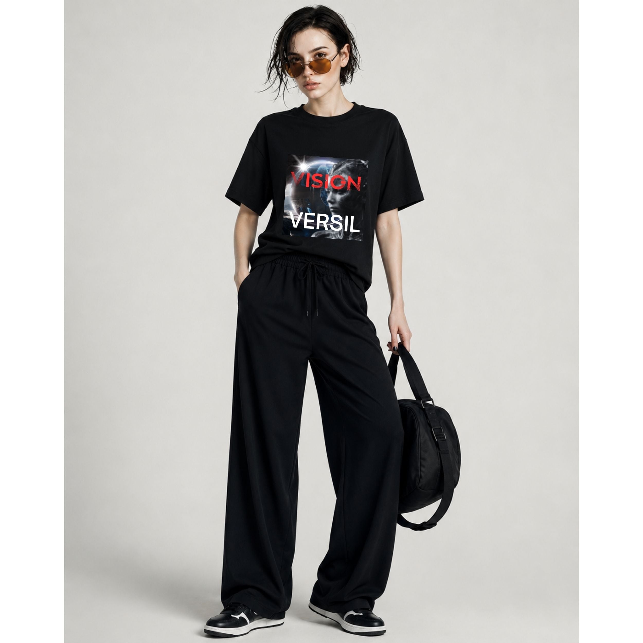 VERSIL Album Artwork Oversized Cotton T-Shirt/VISION