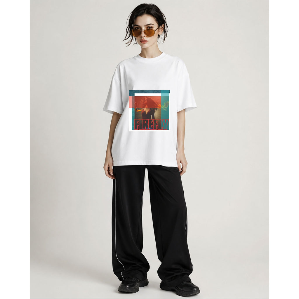VERSIL Album Artwork Oversized Cotton T-Shirt/FIREFLY
