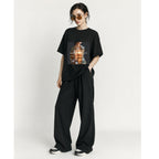 VERSIL Album Artwork Oversized Cotton T-Shirt/NO RULES NO LIFE