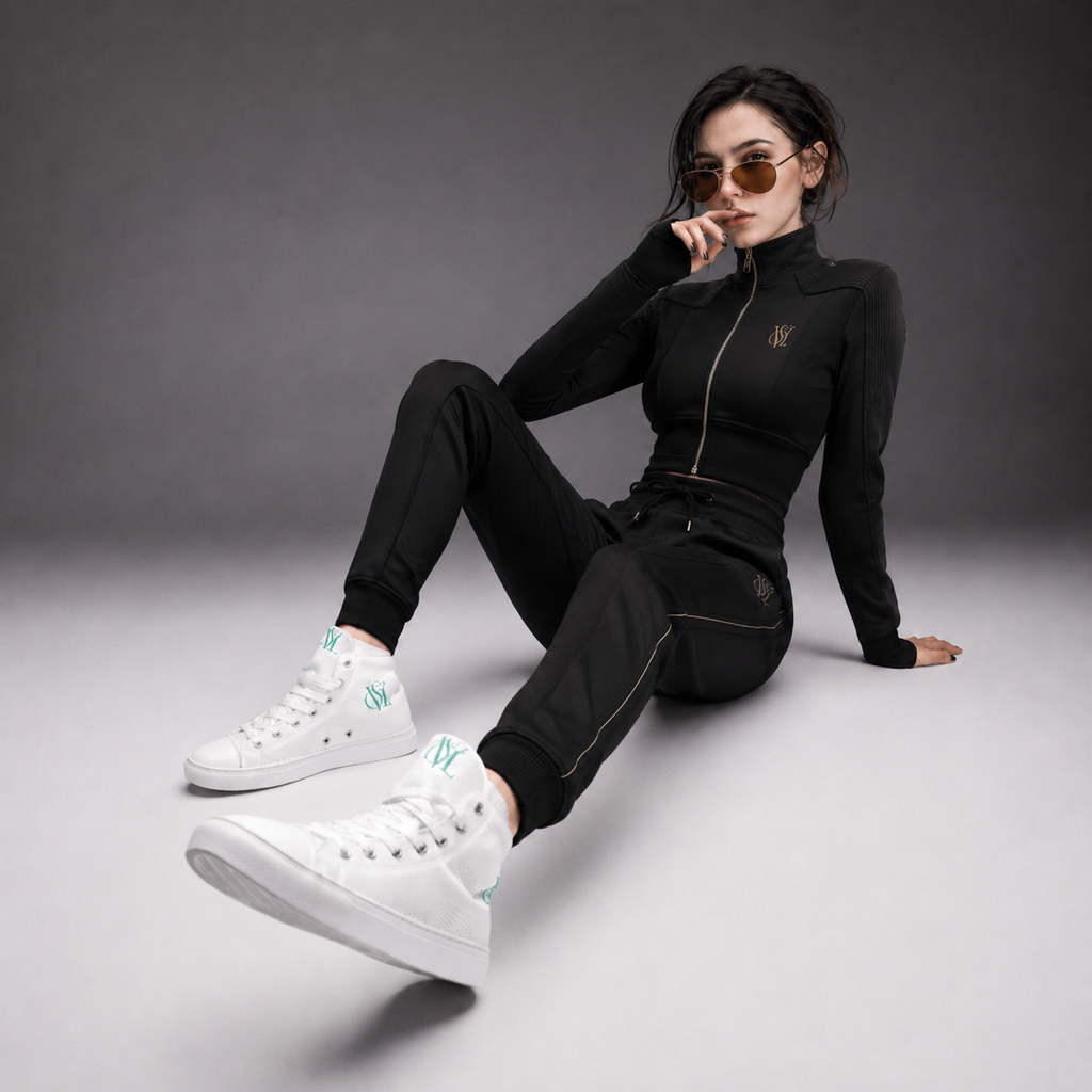 High top canvas shoes mint green