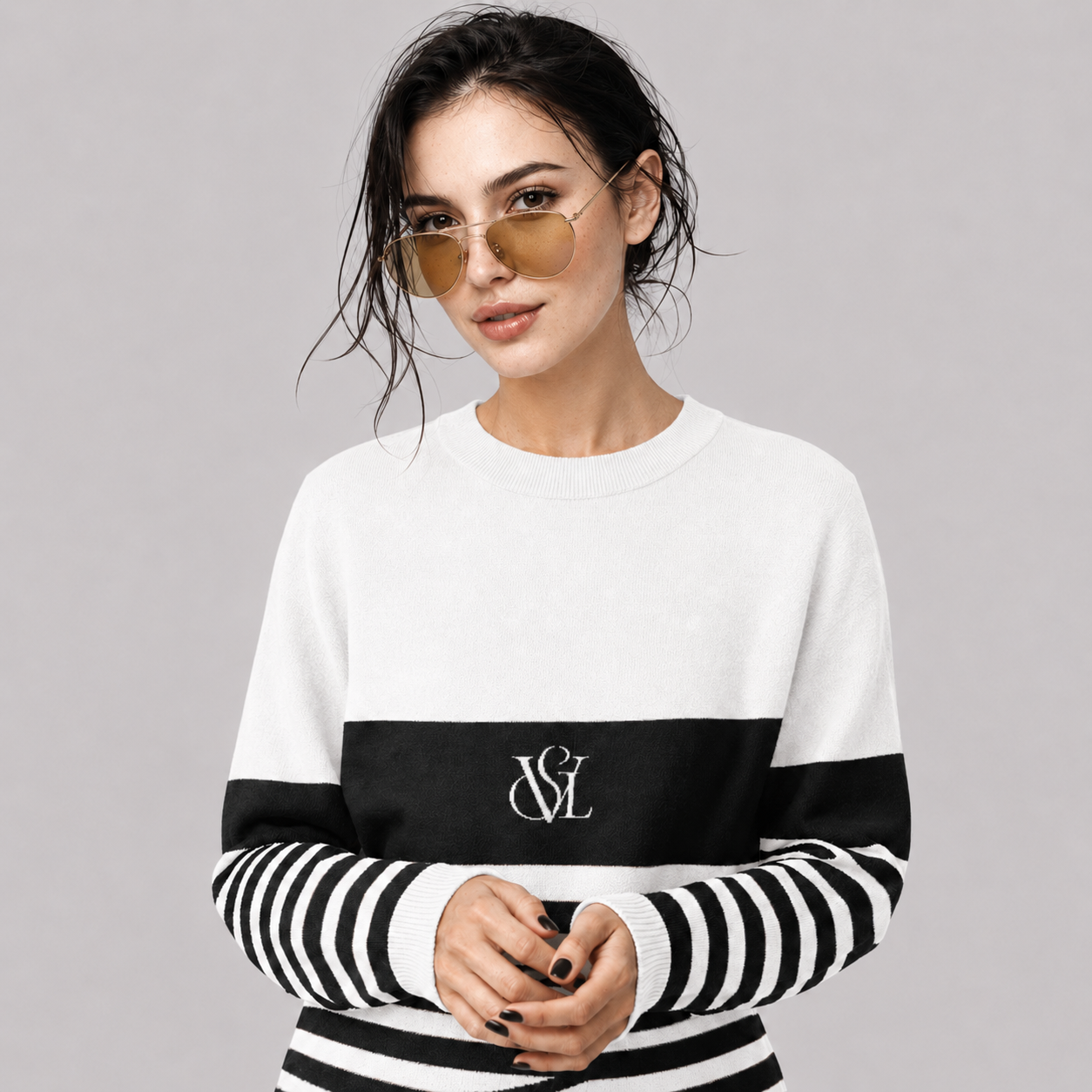 White Noir Knit