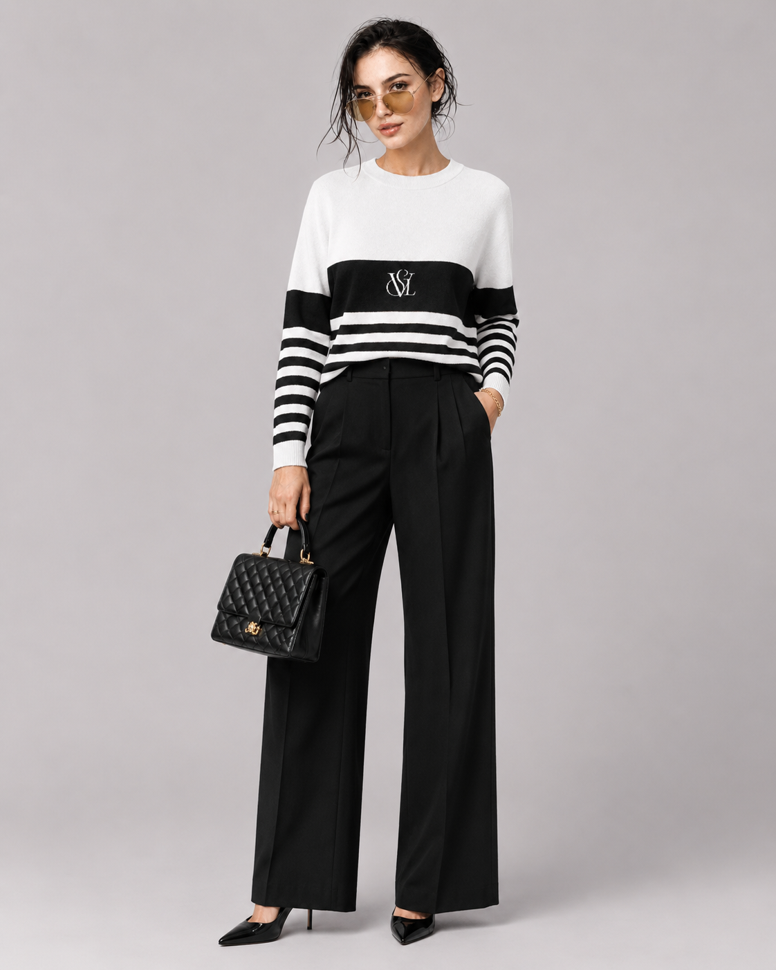 White Noir Knit