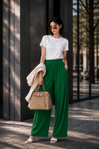 Forest Éclipse Wide-Leg Pants