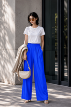 Ultramarine Voltage Wide-Leg Pants