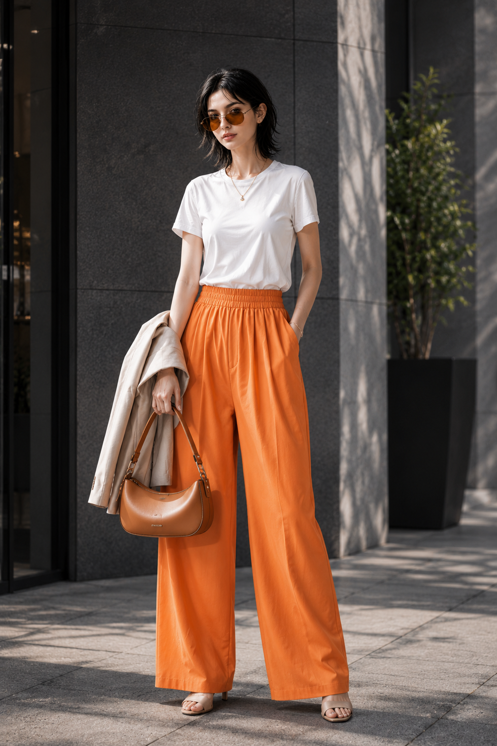 Amber Sunset Wide-Leg Pants