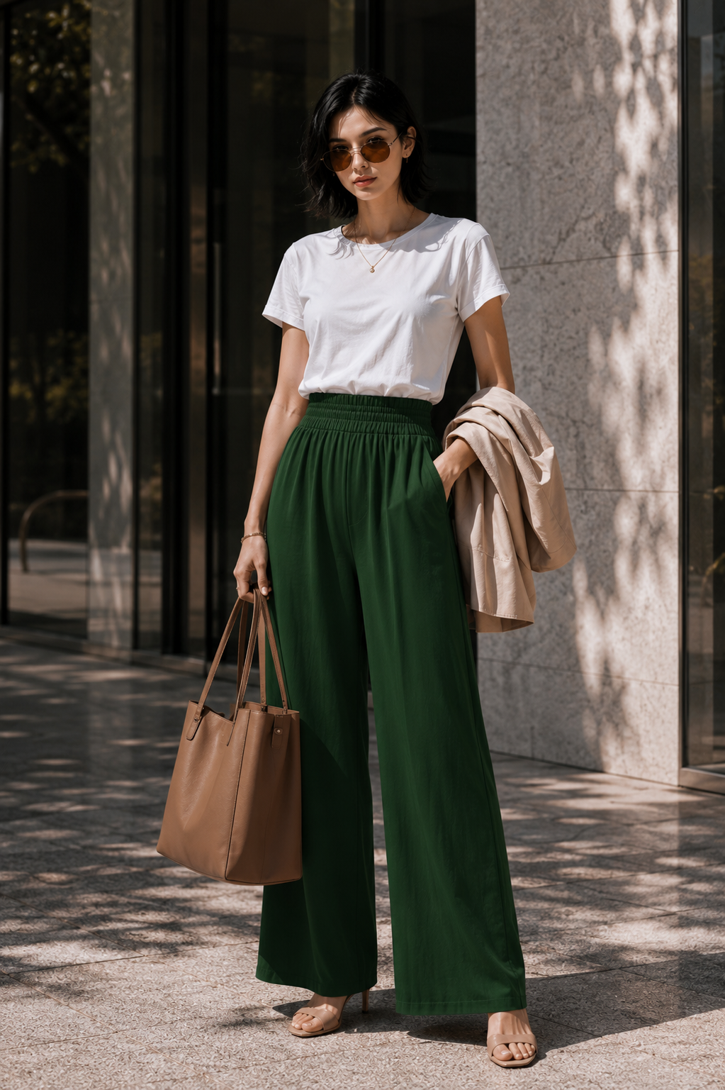 Nocturne Forest Wide-Leg Pants