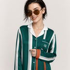 Forest Orange Line Dress Shirt