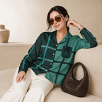 Teal Shadow Dress Shirt