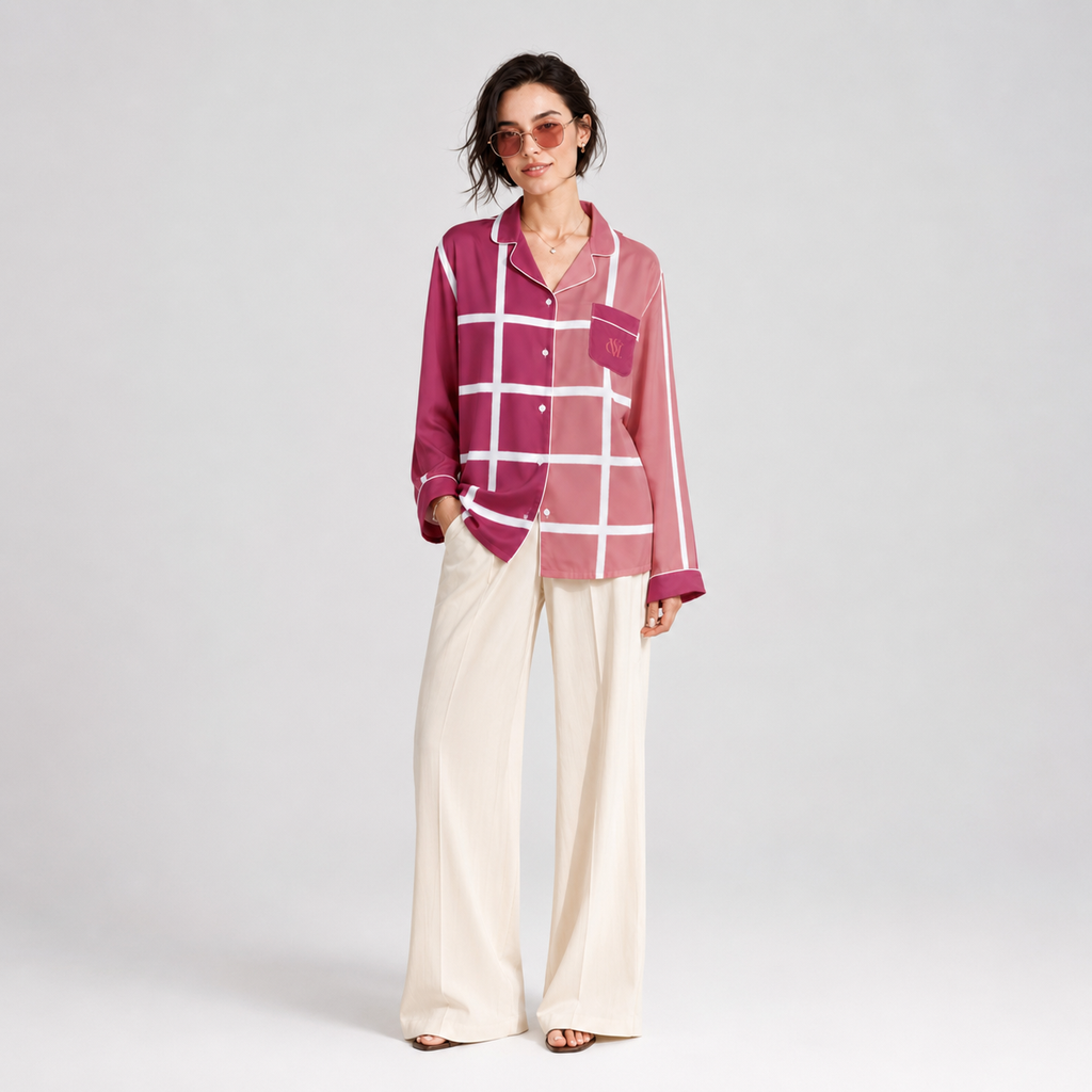 Rosé Matrix Dress Shirt