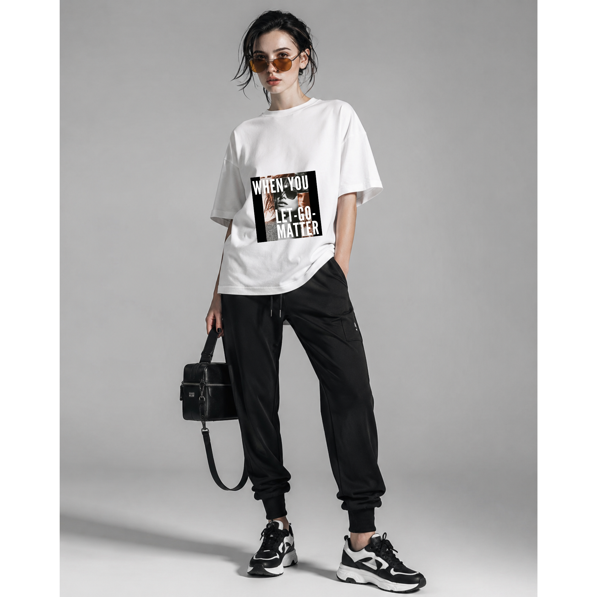 VERSIL Album Artwork Oversized Cotton T-Shirt/WHEN-YOU-LET-GO-MATTER